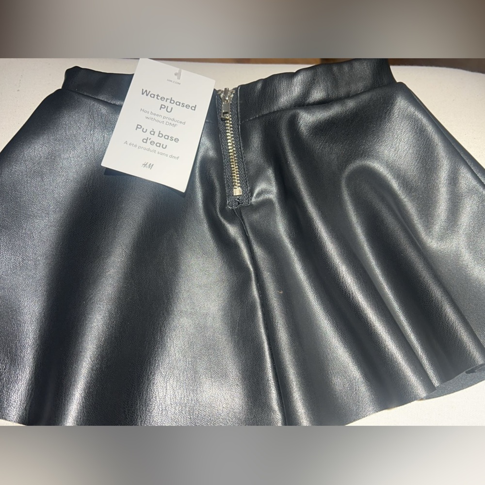 Faux leather skirt from HM